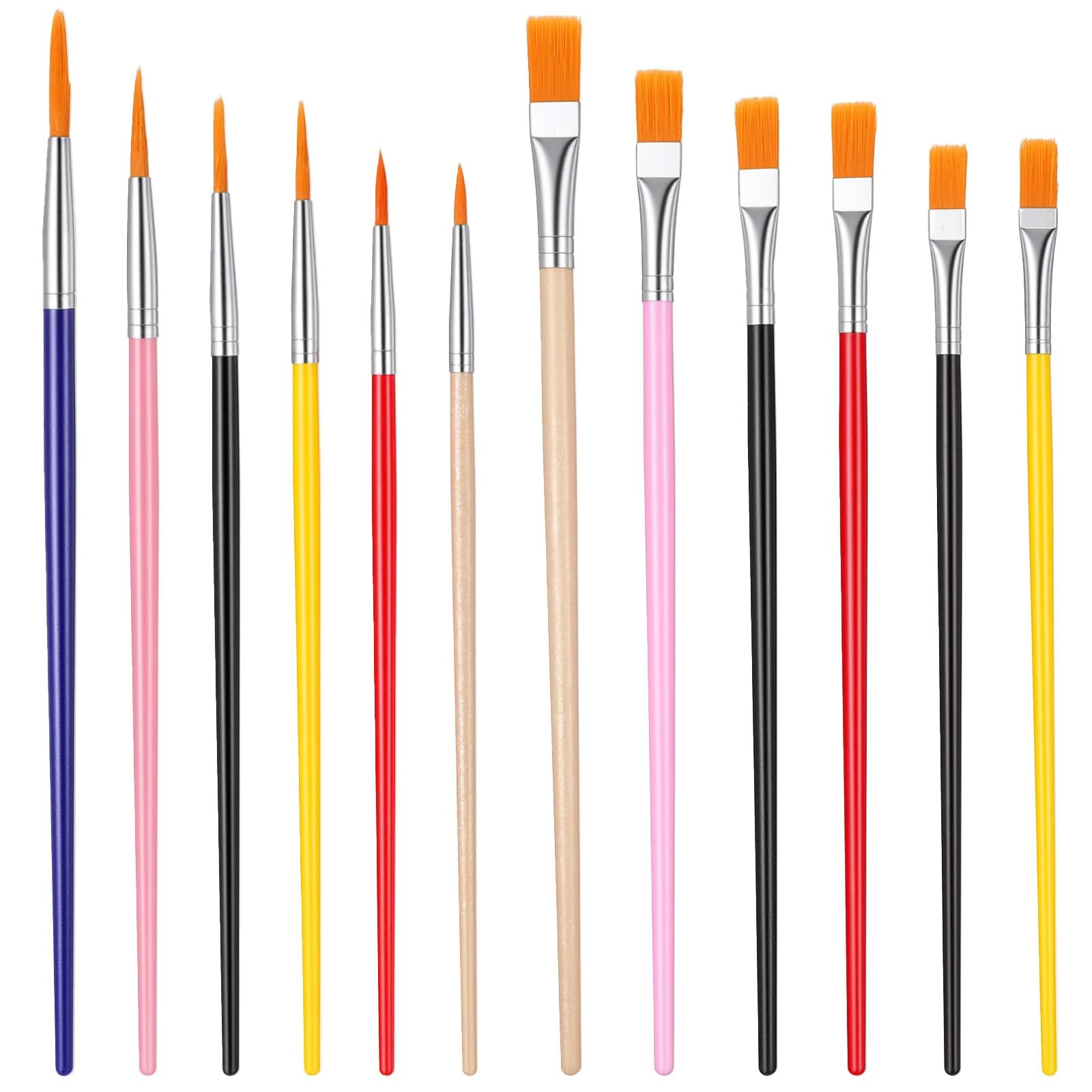 12PCS Cake Painting Brushes Set - Paint Brush for Cookies Cookie Paint Brushe...