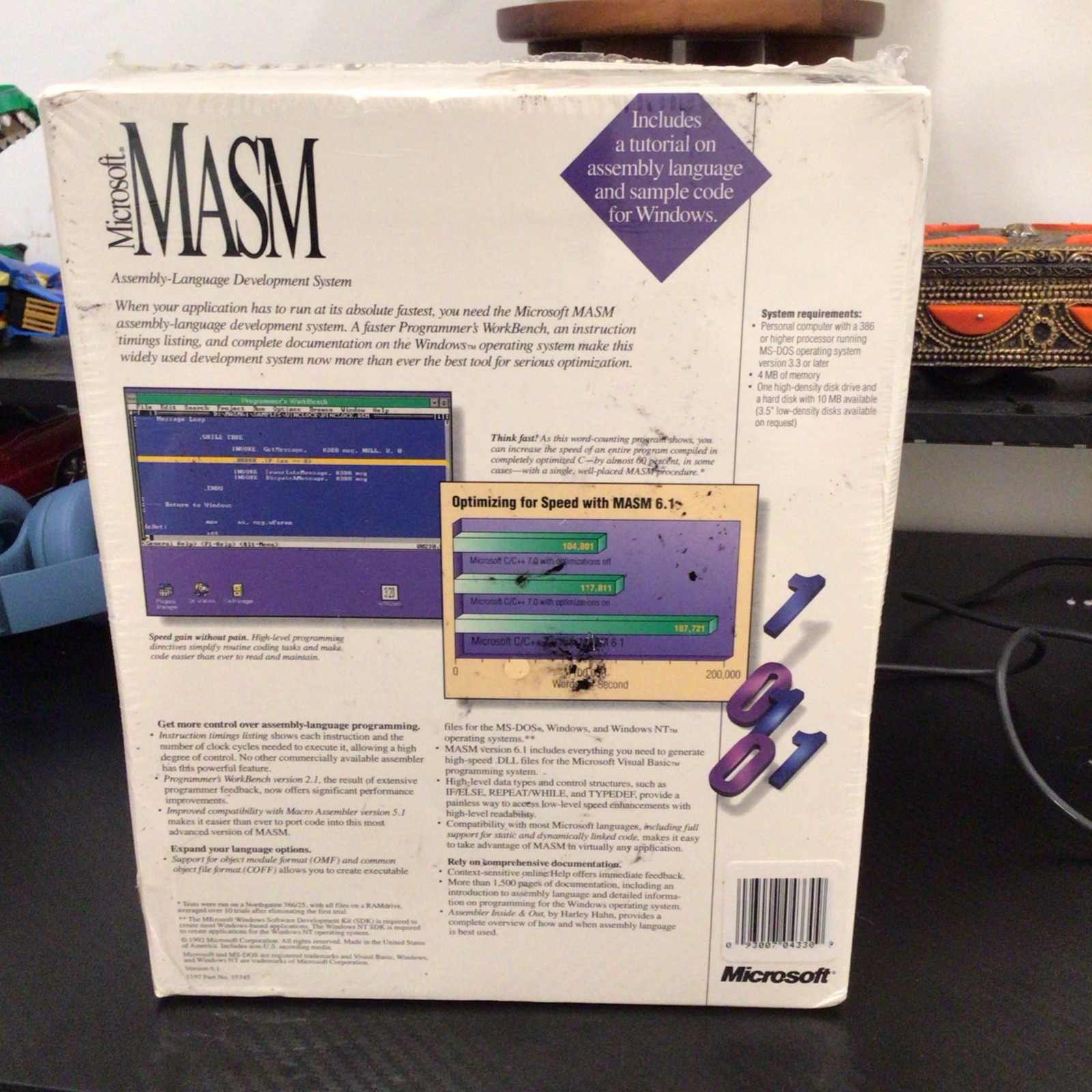 NEW Microsoft Macro Assembler MASM v6.10 Assembly-Language Development System