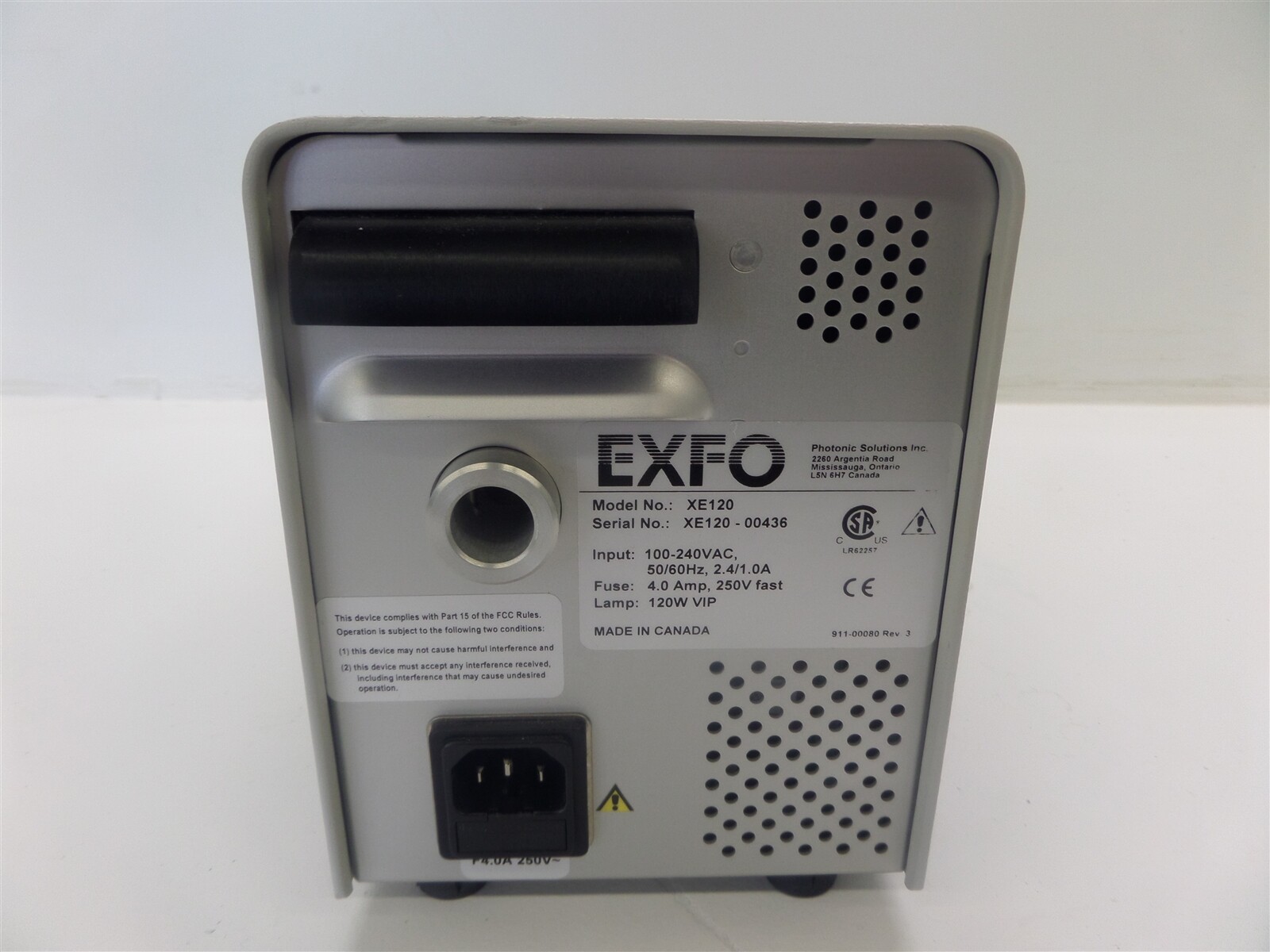 Exfo X-Cite 120 Series XE120 Fluorescence Illumination System
