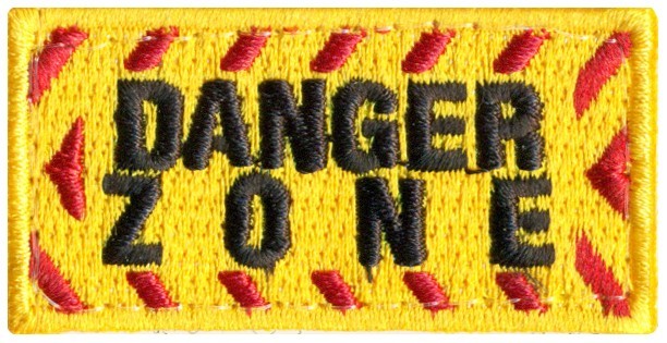 USAF 89th ATTACK SQUADRON – DANGER ZONE – POCKET TAB PATCH