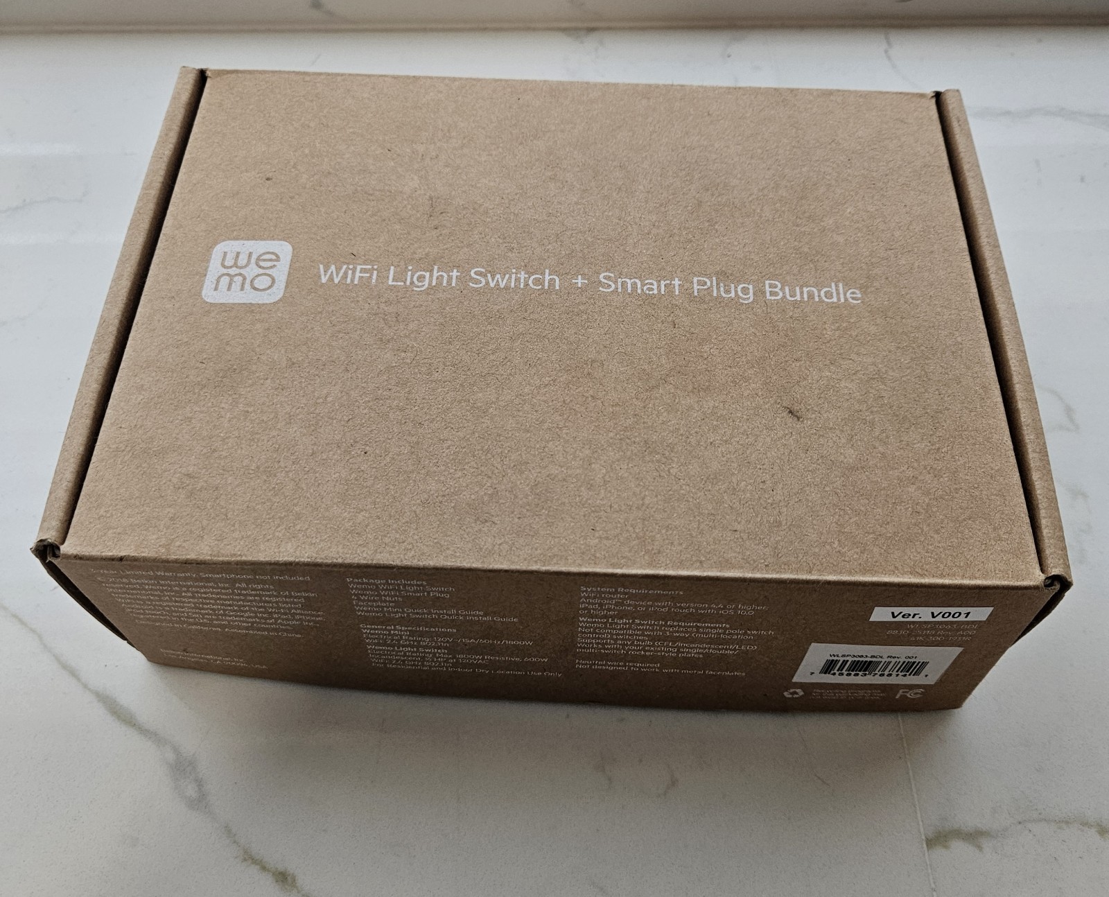 Belkin WeMo WiFi Light Switch + Smart Plug Bundle, Voice Control WLSP3063-BDL