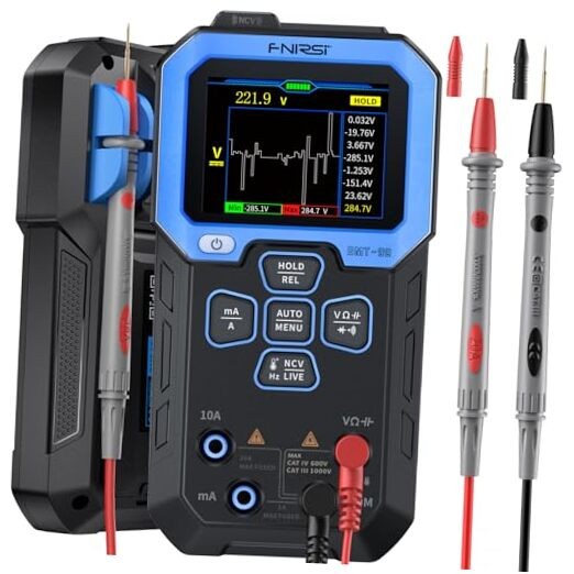 DMT-99 Digital Multimeter 9999 Counts TRMS, Rechargeable Auto-Ranging Volt