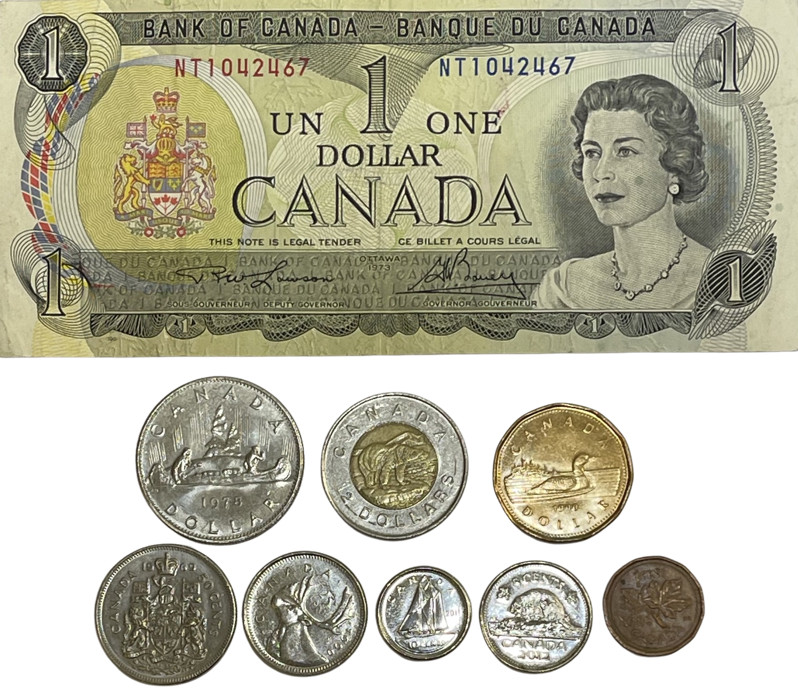 CANADIAN DOLLAR COIN COLLECTION - CANADA COIN SET WITH BANKNOTE OPTIONAL