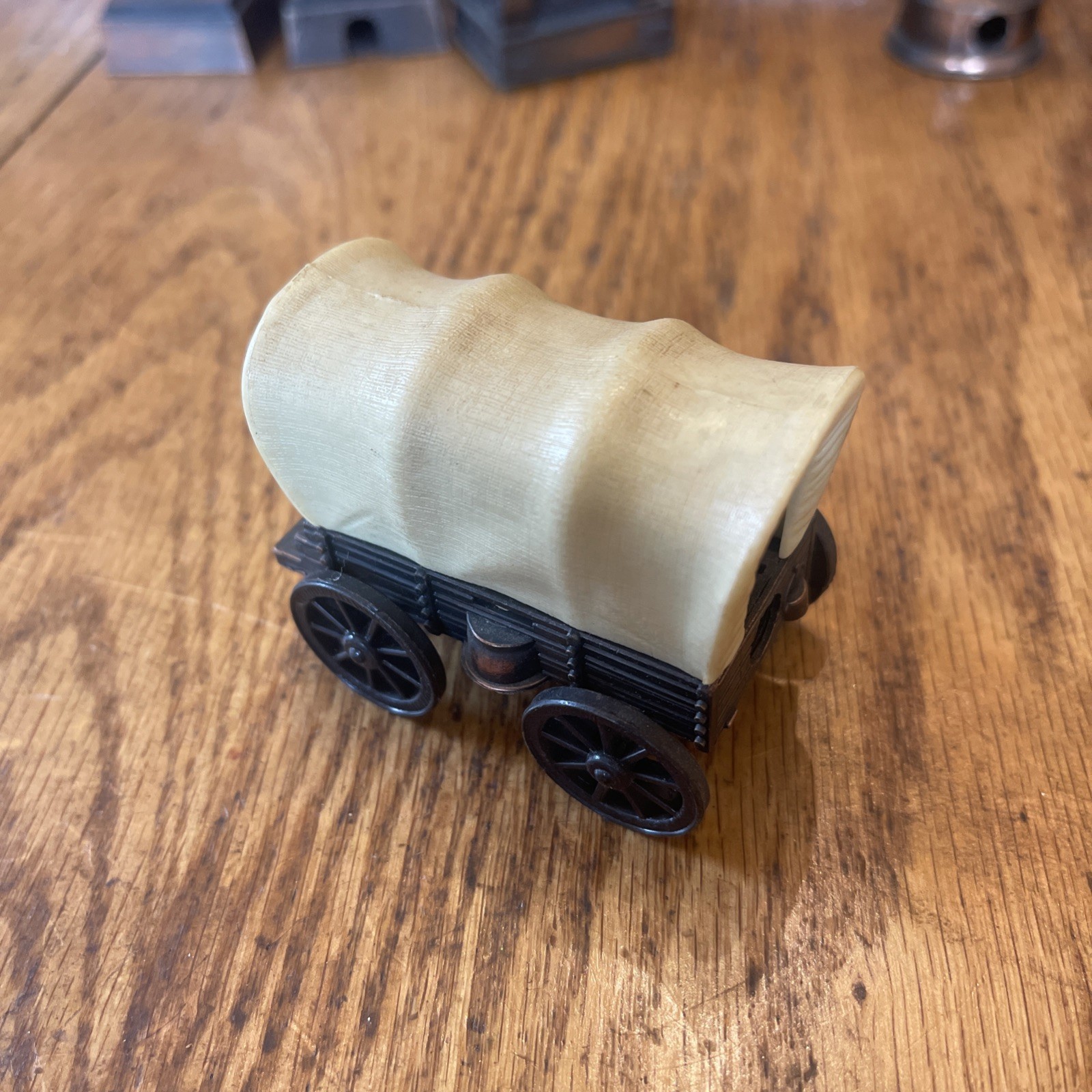 Metal Pencil Sharpener Conestoga Wagon Vintage