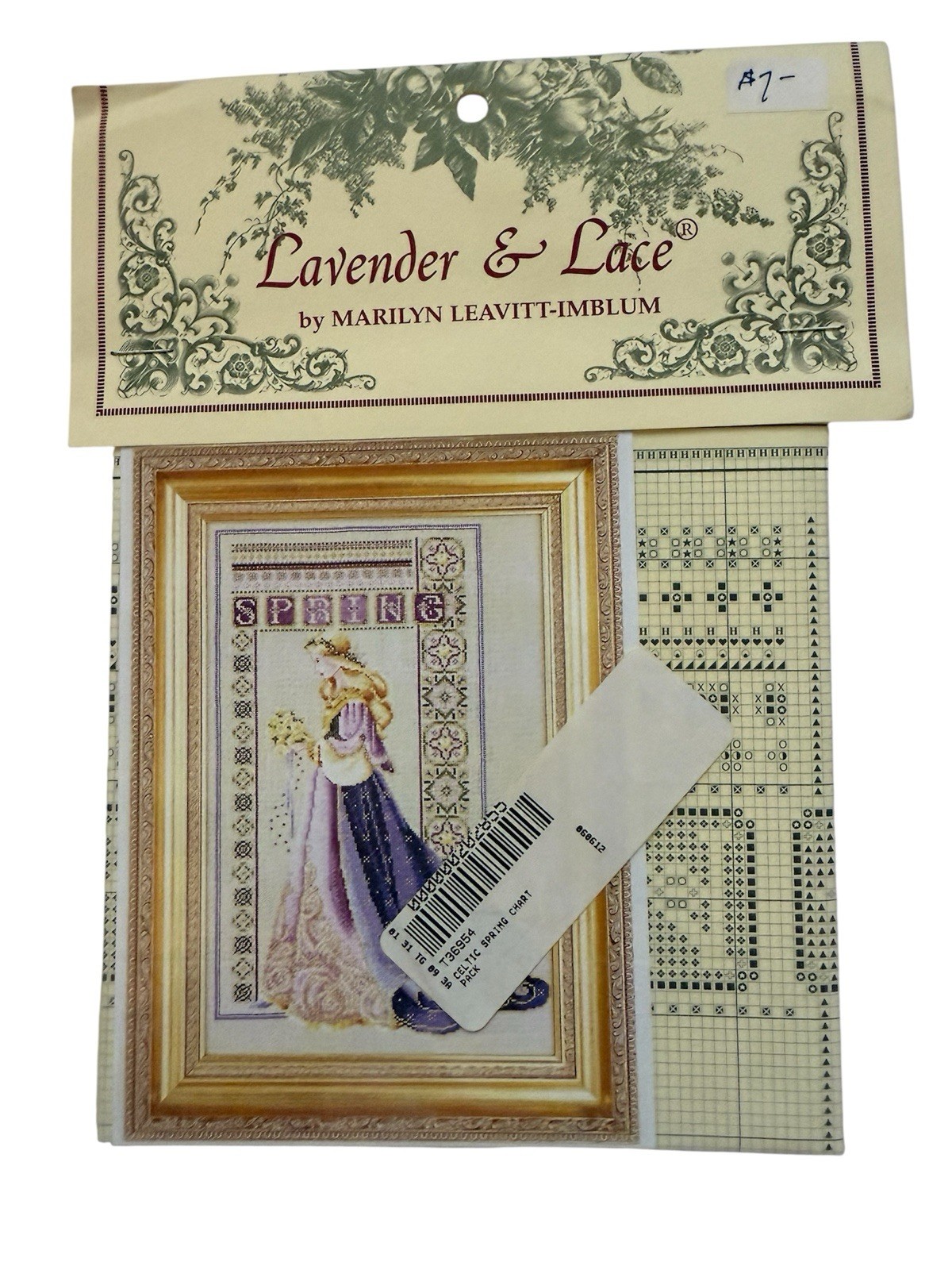 Lavender & Lace Celtic SPRING Cross Stitch Pattern Kit By Marilyn Leavitt-Imblum