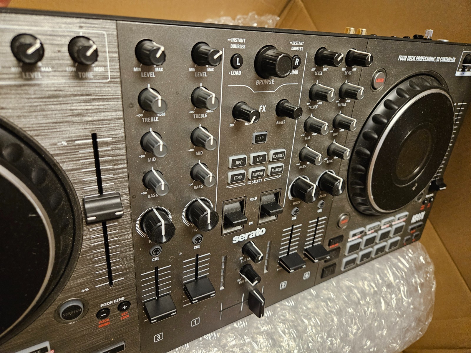 Numark NS4FX Professional 4-Deck DJ Controller - Tested & Works - Heavy Wear