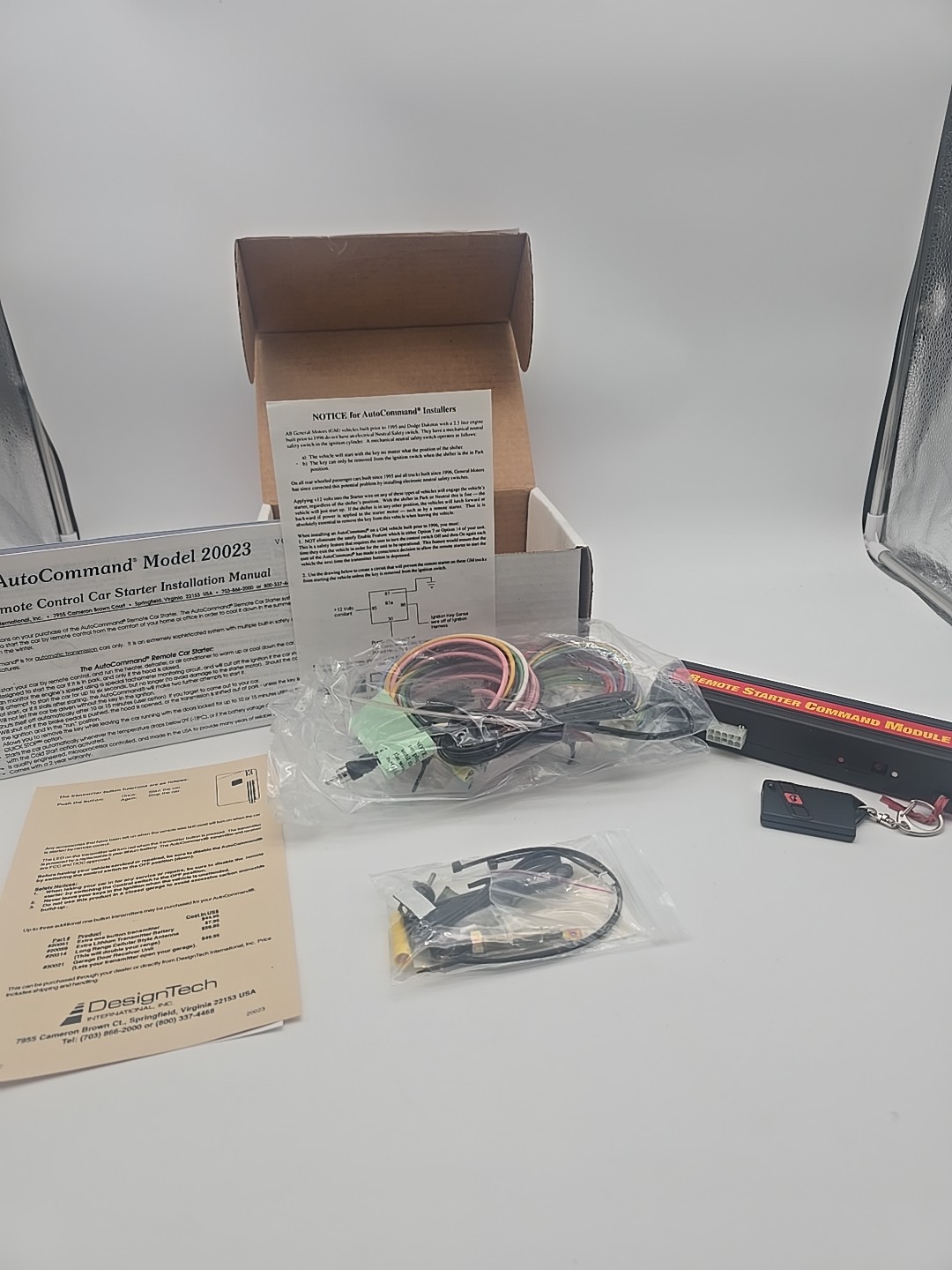 Remote Start Design Tech Auto Command Remote Control Car Starter New In Box