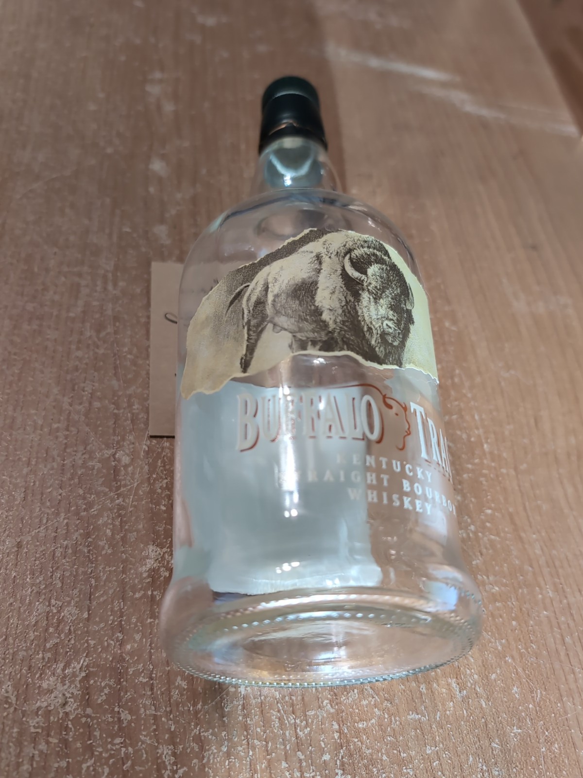 Buffalo Trace Empty Glass Bottle