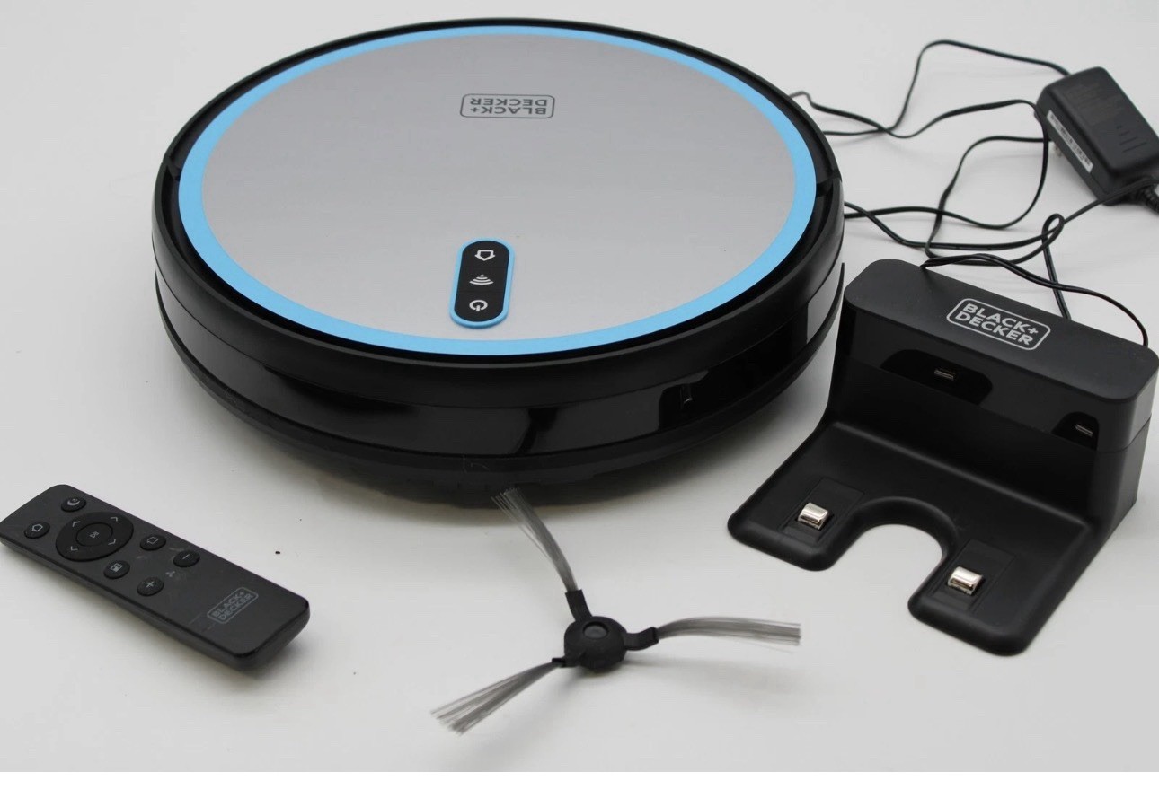 BLACK+DECKER ROBO Series BDRV1 Robotic Vacuum Cleaner 2000ml Wi-FiStrong Suction