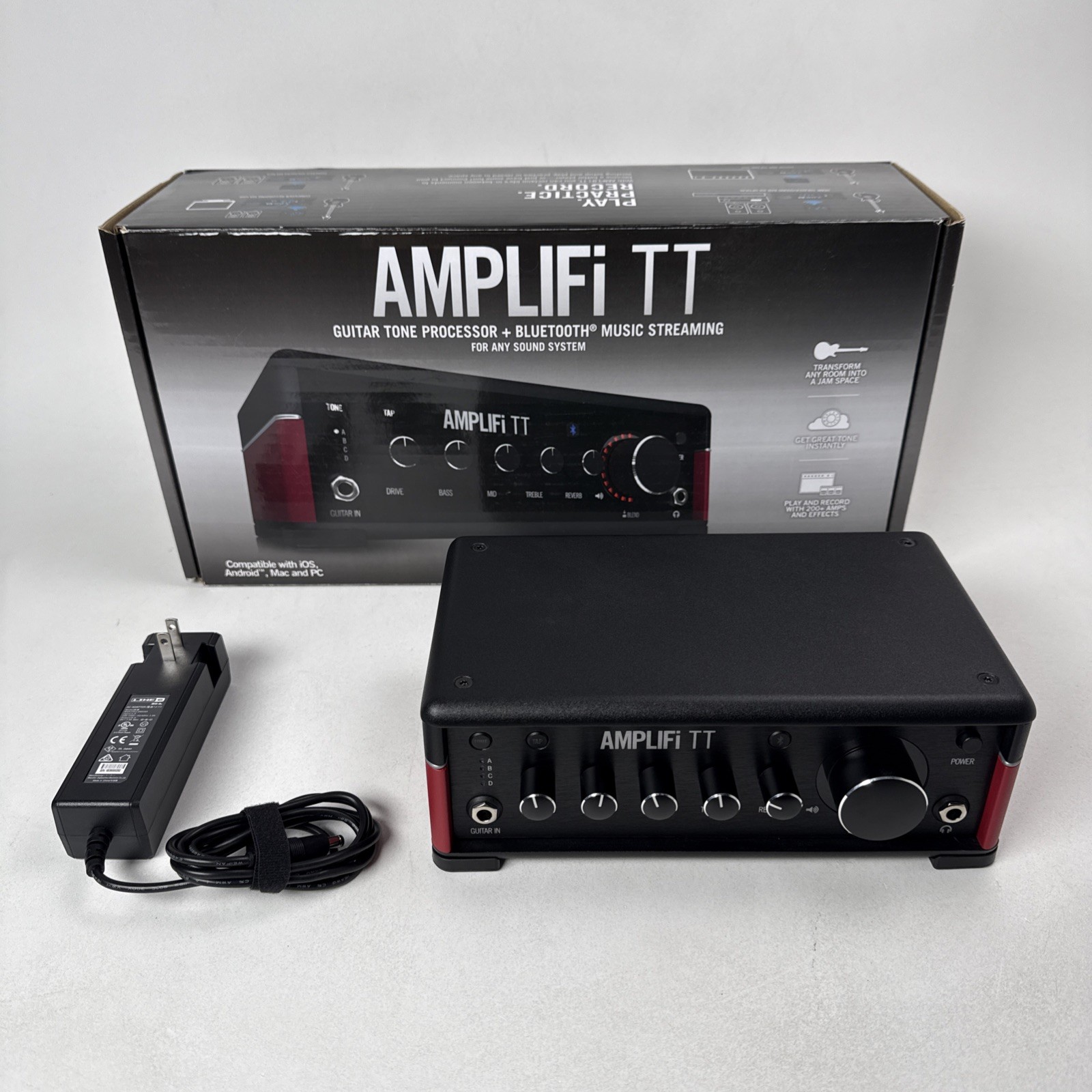 Line 6 AMPLIFi TT Desktop Guitar Multi Effects Amp Modeler PSU Box UNTESTED READ
