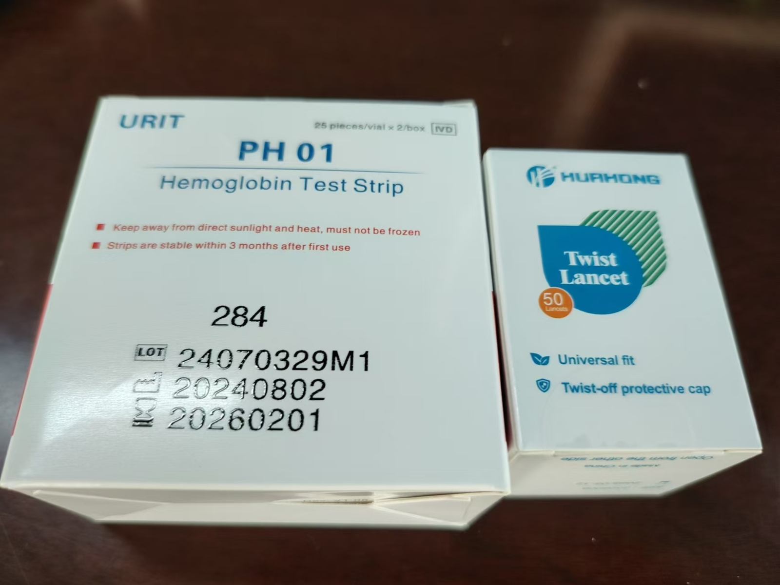 URIT Fast Hemoglobin Analysis Test Strip 50pcs EXP 02/2026 ZZZ