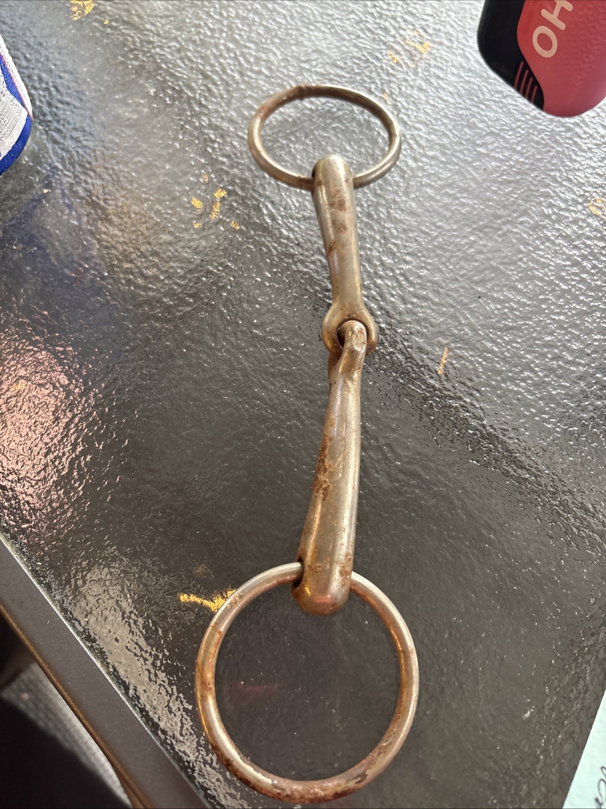 Herm Spencer Loose Ring Snaffle Horse Bit 5.5