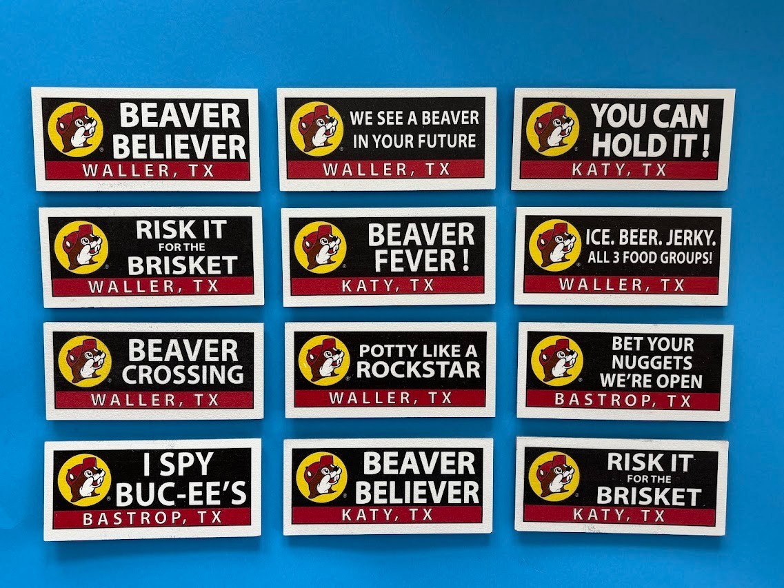 YOU PICK - Buc-ee's Billboard Magnet Bucees Billboard Magnet