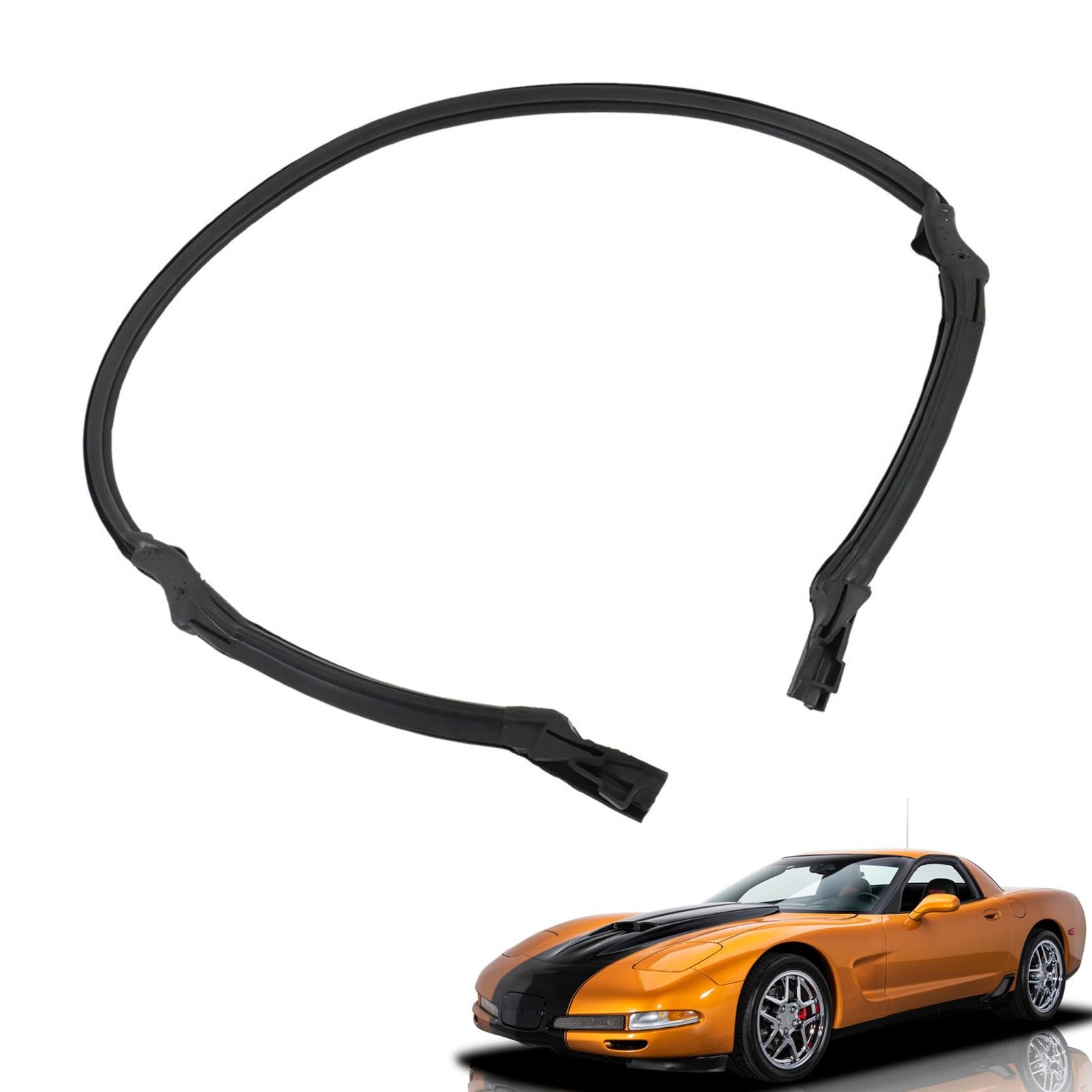 Rear Targa Top Weatherstrip Seal Replacement for 1997-2004 Corvette Coupe