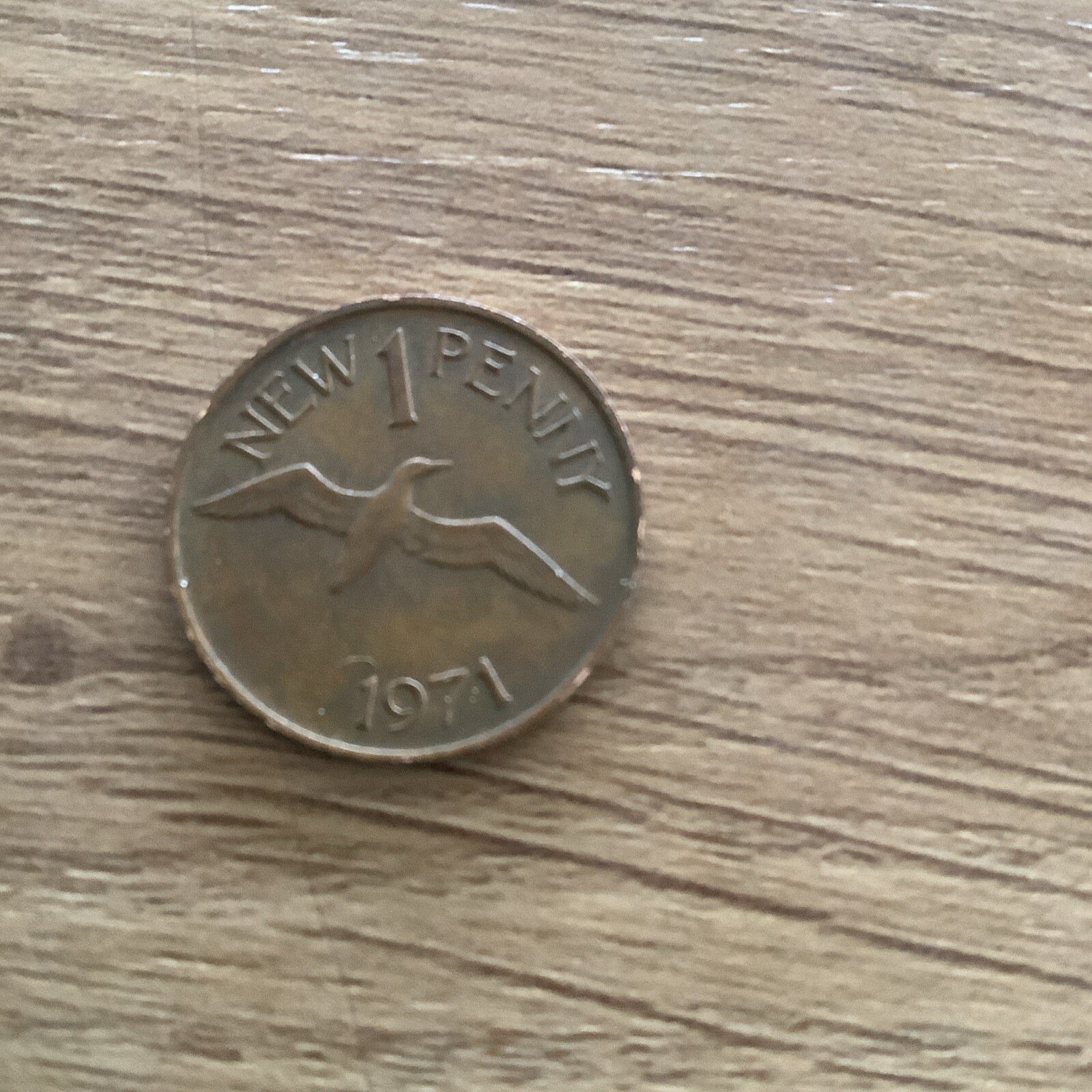 Guernsey One New Penny 1971 Coin