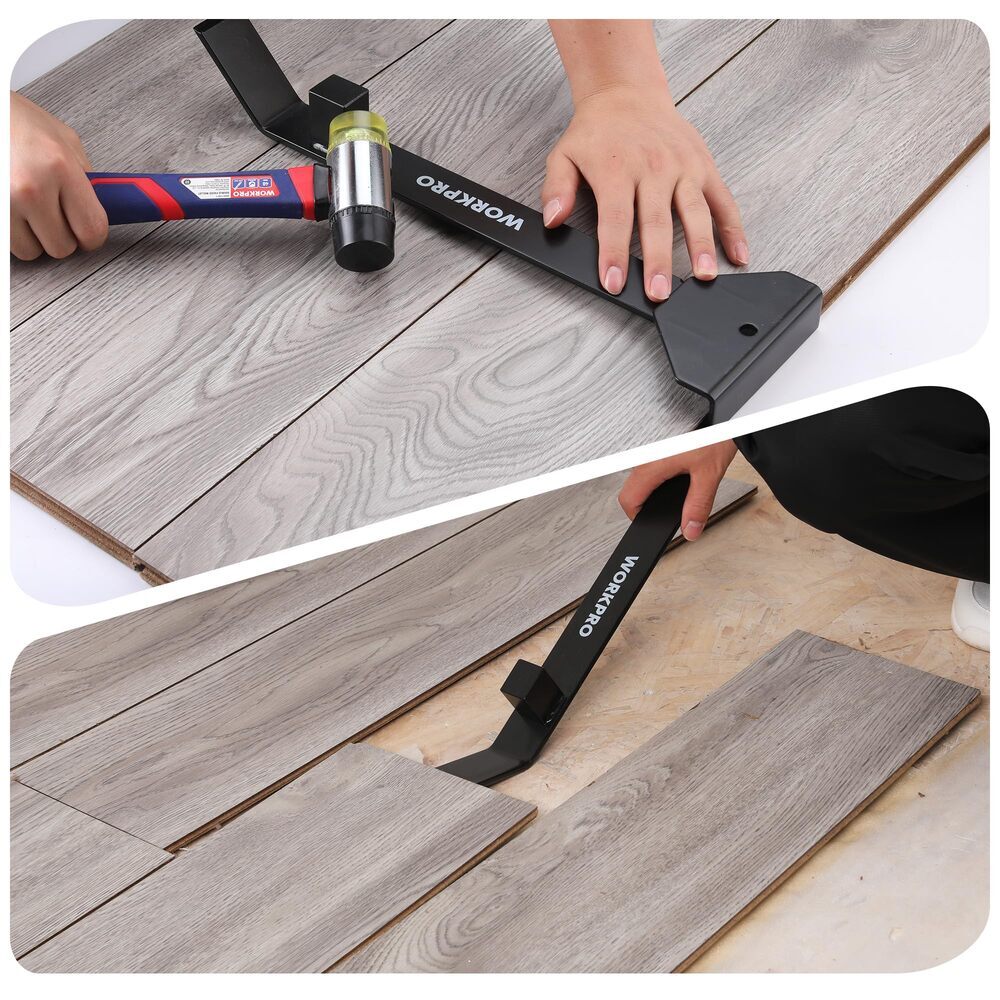 WORKPRO Heavy Duty Pull and Pry Bar 17-inch Professional Pull Bar Flooring Tools