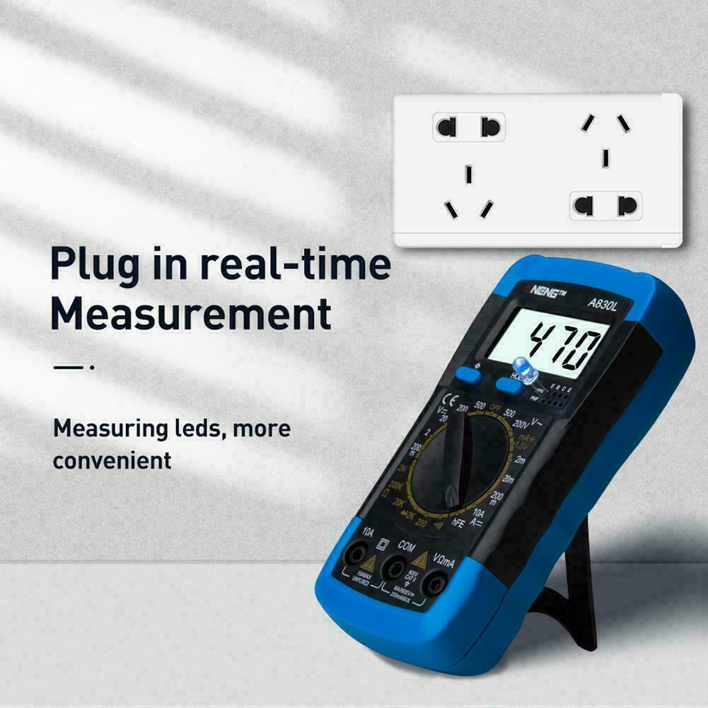 Digital Multimeter AC DC Voltmeter Ammeter Ohmmeter Volt Tester Meter XL830L