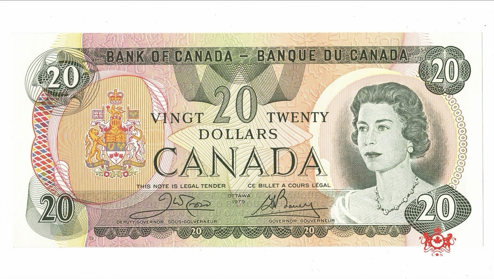 1979 Bank Of Canada 20$ Crow/Bouey 56417353818 - CHunc - BC-54b-i