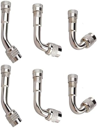 6 Pack Valve Stem Extenders 45 Degree, 90 Degree and 135 Degree Dually Valve Ste