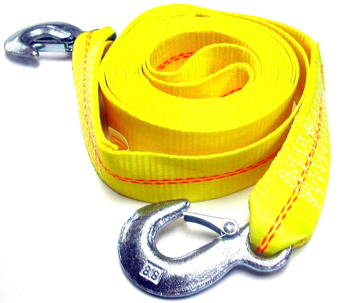 HFSR 2" X 30' 4.5 Ton 2 Inch X 30 Ft. Polyester Tow Strap Rope 2 Hooks 10000l...