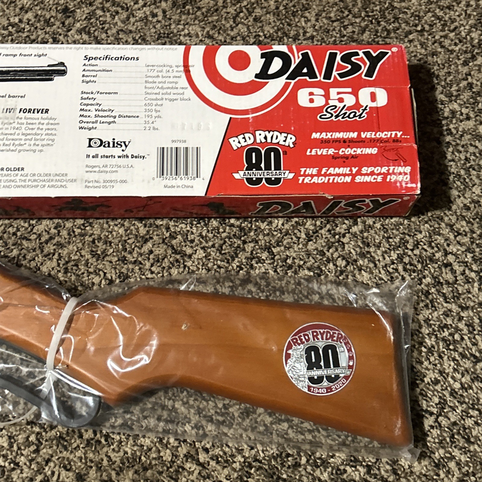 Daisy Red Ryder 650 80th Anniversary BB Gun - NEW in BOX