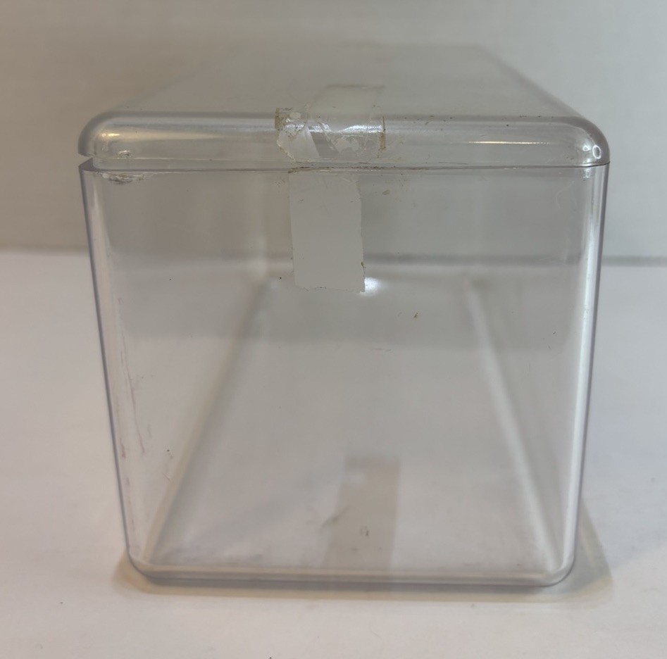 Clear Plastic Toy Beanie Babies Display Case 7.5x4x4
