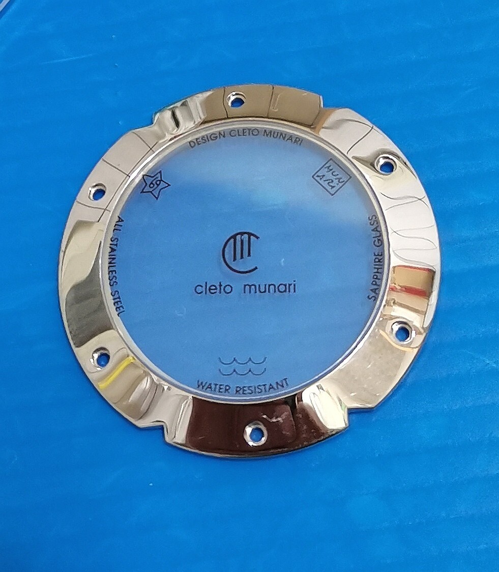 cleto munari collections watch part back tambourine, age 2824-2