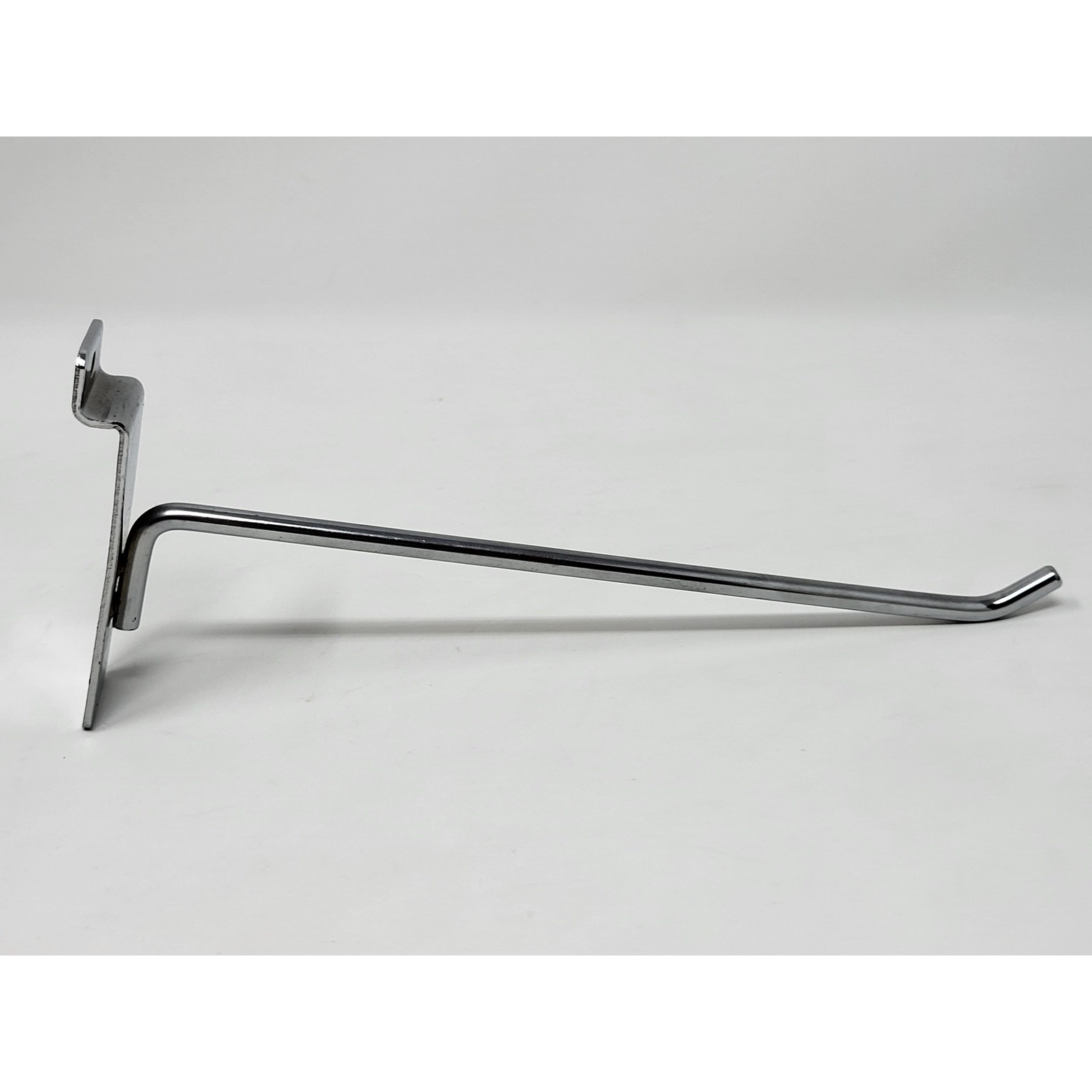 8" Slatwall Peg Hooks Chrome Metal 6mm Lot of 50 Slot Slat Wall