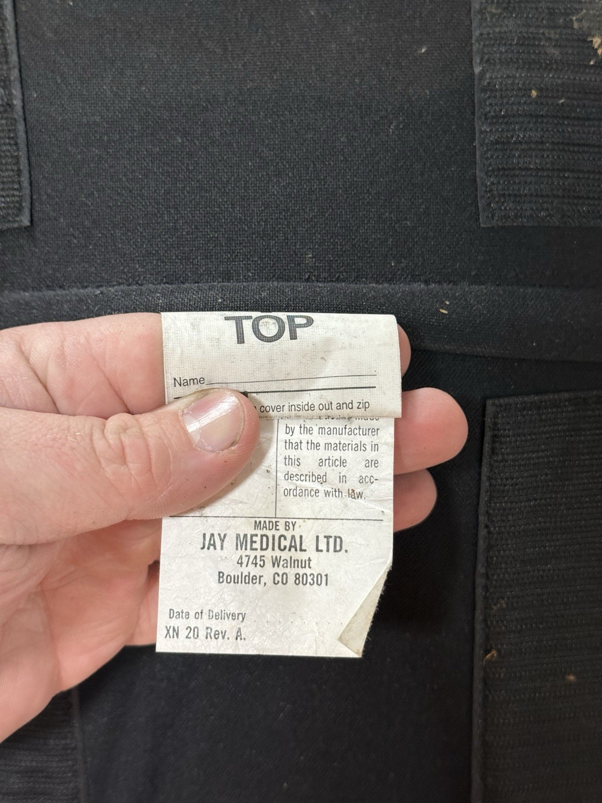 Jay J2 2520 Wheelchair Back Plate Universal Mount (K) Chair