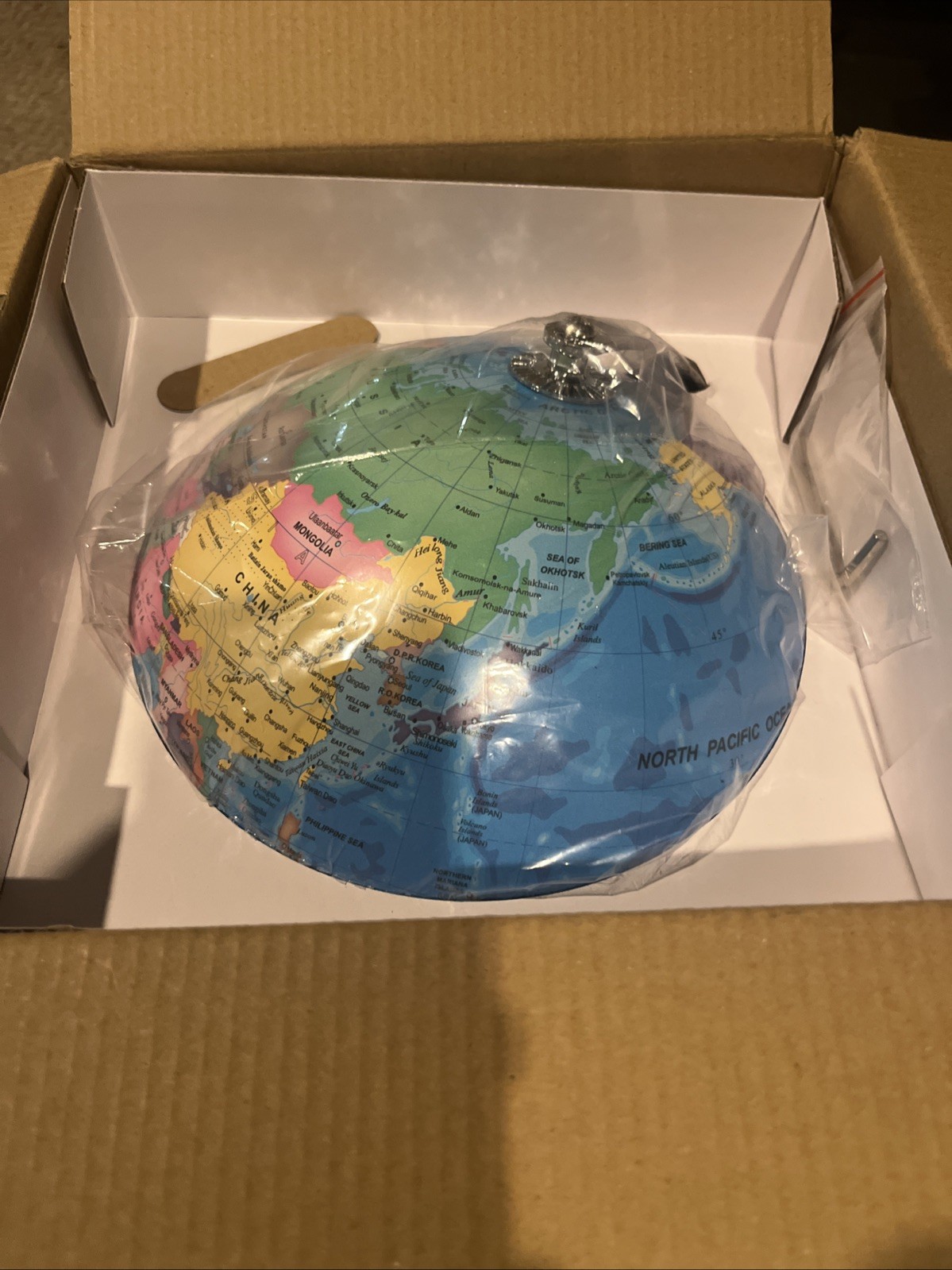 9" Illuminated Educational Kids World Globe + STEM Flags & Countries Interact...