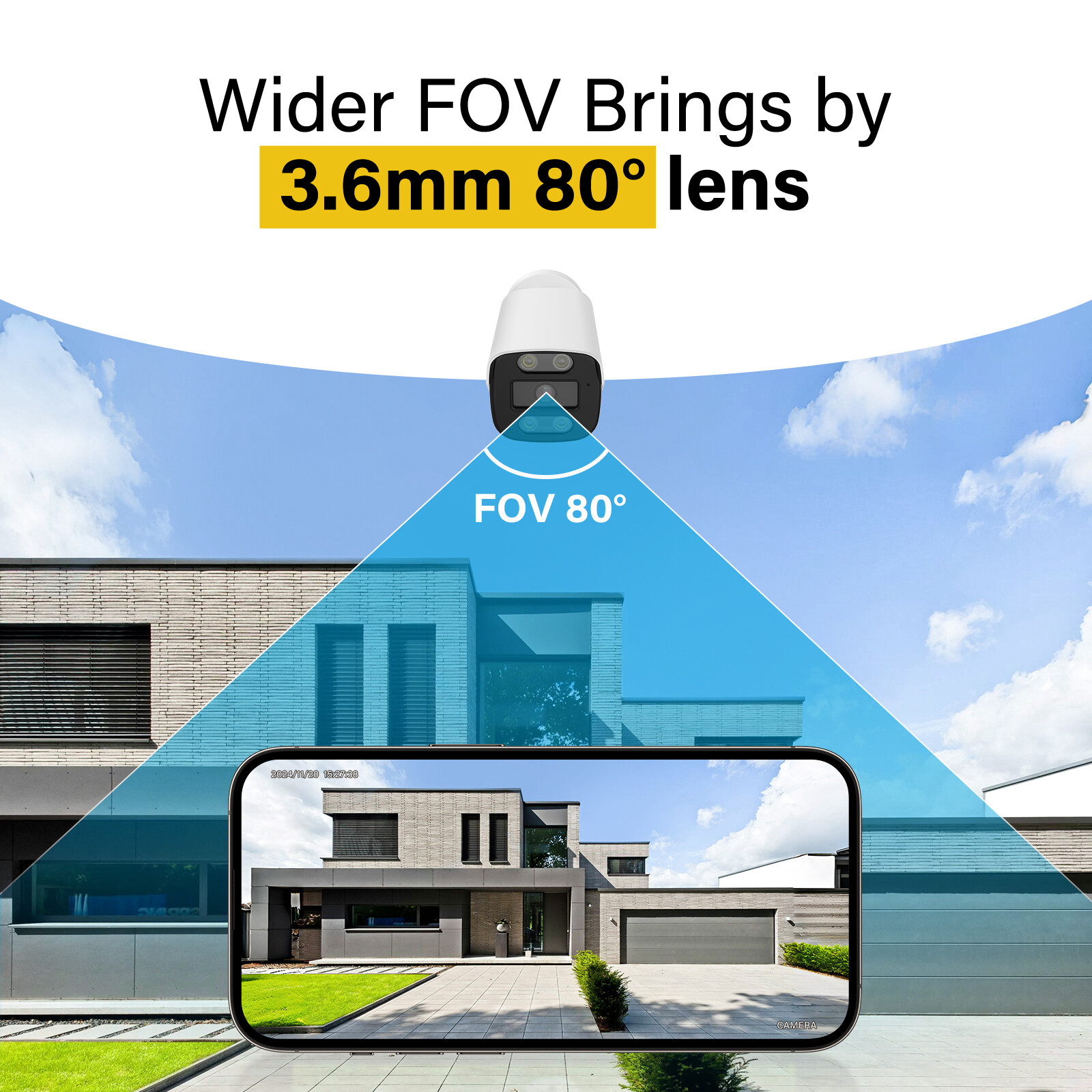 2 Pack 4K 8MP Wired PoE Security Camera Outdoor Color Night Vision Recording