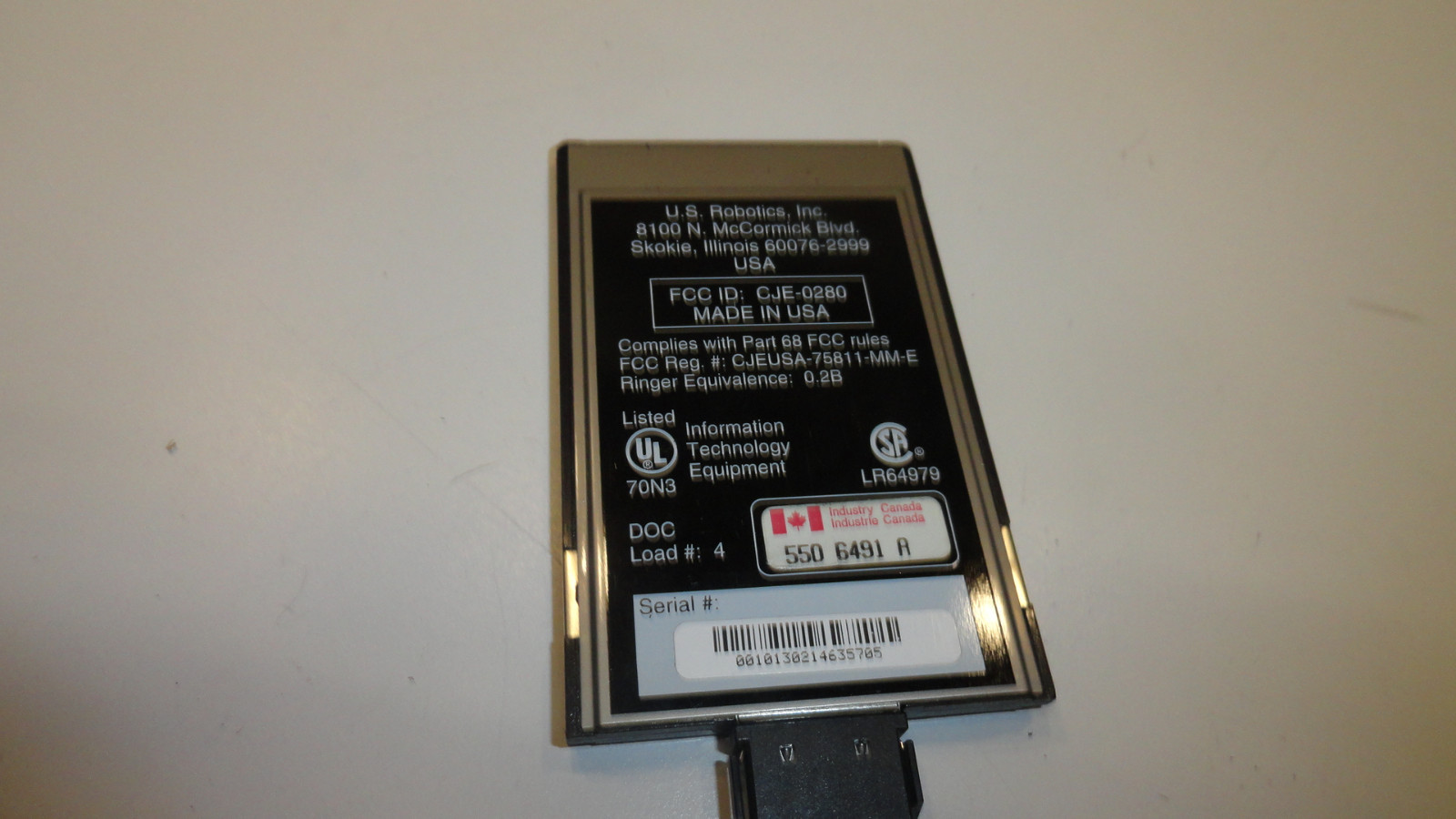 BB6: USROBOTICS Sportster 28.800 PC Card with adapter
