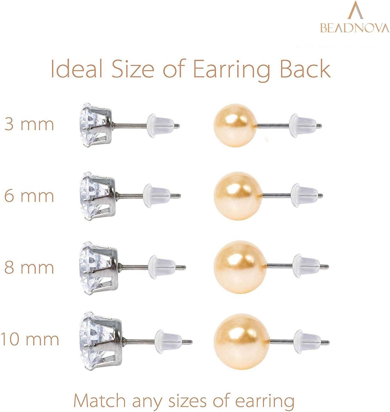 200 Clear Hypoallergenic Earring Backs for Comfort & Security - DIY Essential