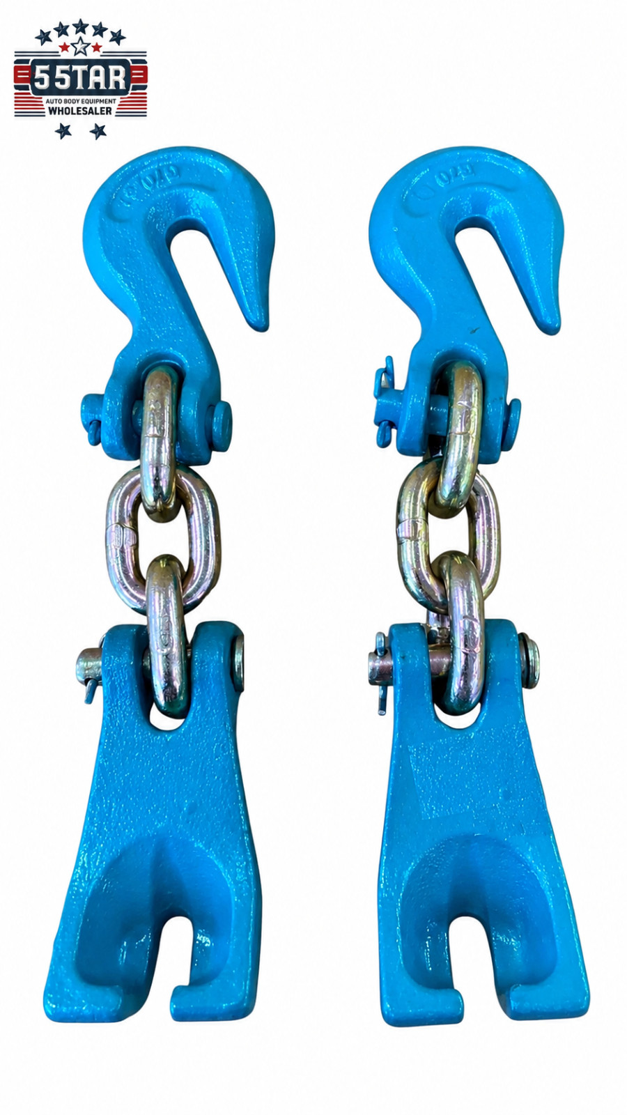 Grab Hook With Curved Claw Hooks Bumper Pull Auto Body Frame Machine Chains