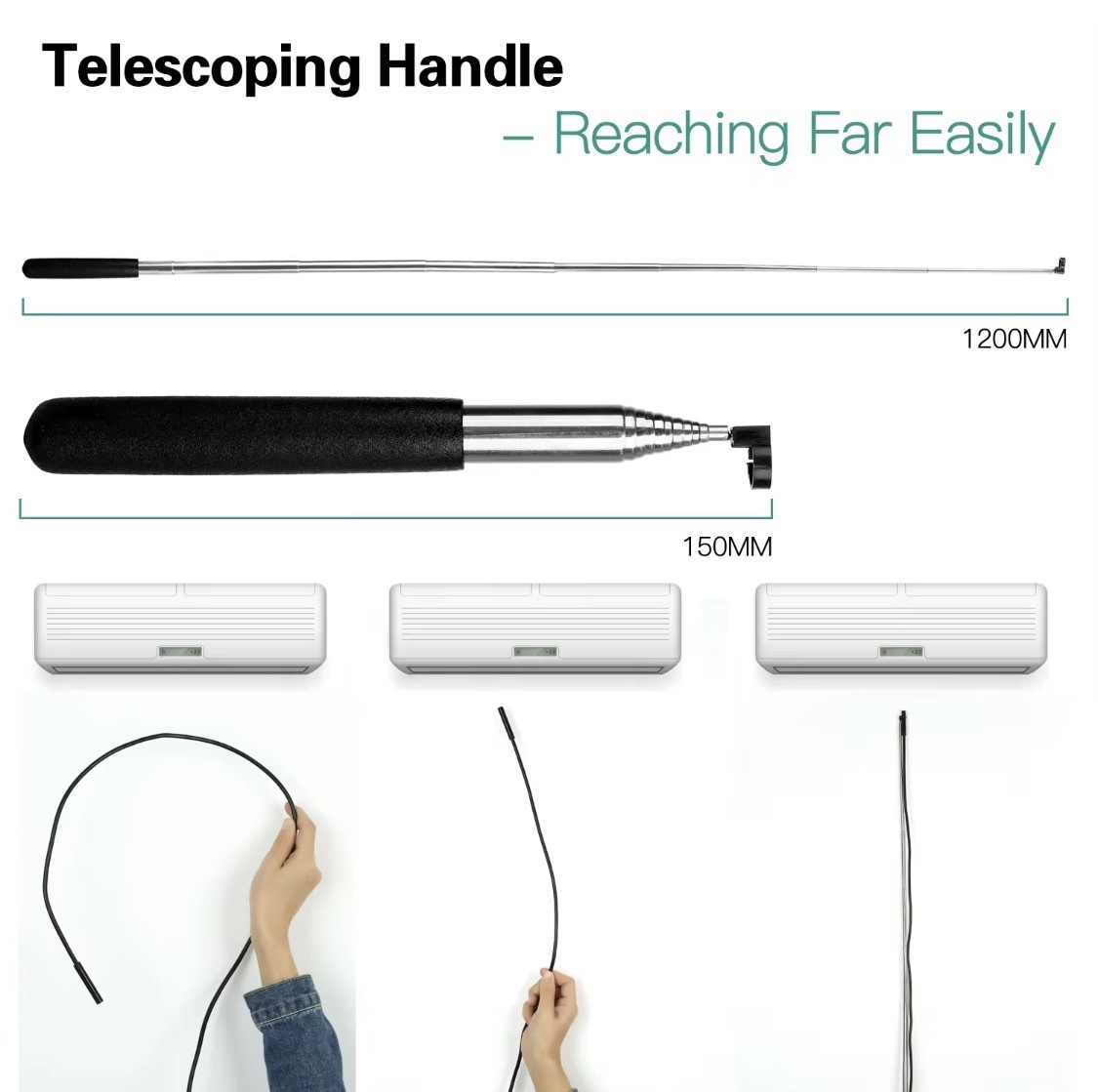 Endoscope Snake Camera with Light,Waterproof Camera for Android iPhone Gift
