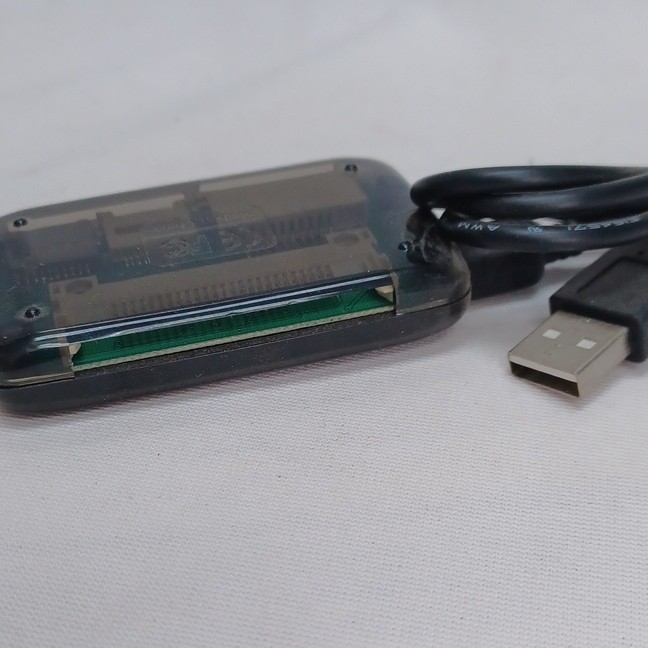 USB Multi Memory Card Reader Adapter - SD MMC microSD, Black