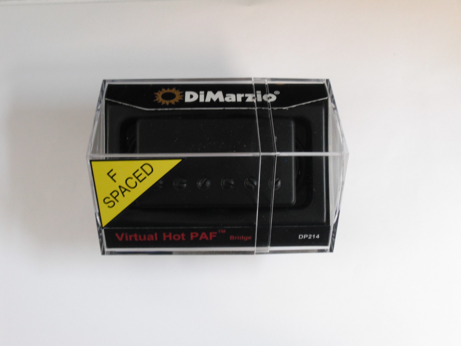 DiMarzio F-spaced Virtual Hot PAF Bridge Humbucker W/Black Cover DP 214