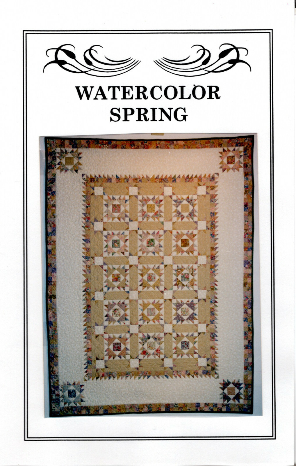 "Watercolor Spring" ©1995 Kinship & Kompany Sewing Quilting Applique Piecing Pat