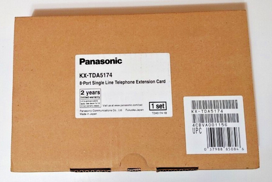 Panasonic KX-TDA5174 SLC8 8-Port Single Line Extension Card KX-TDA50 NEW SEALED
