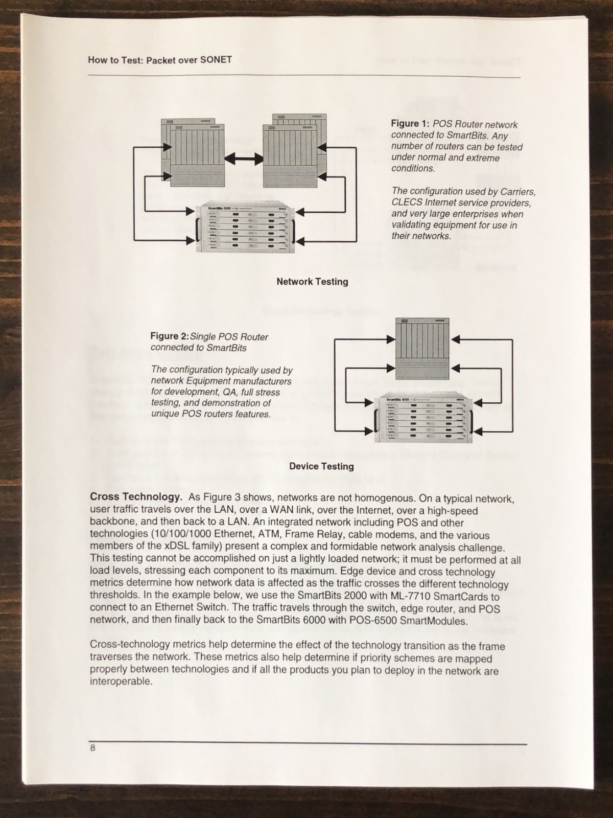 Netcom Systems / SmartBits - How To Test : Packet Over Sonet Manual (1999)