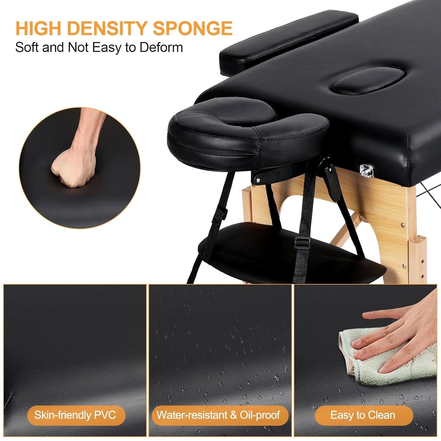 Massage Table Portable Lash Beds Spa Bed Massage Couch Foldable Spa Tables Ad...