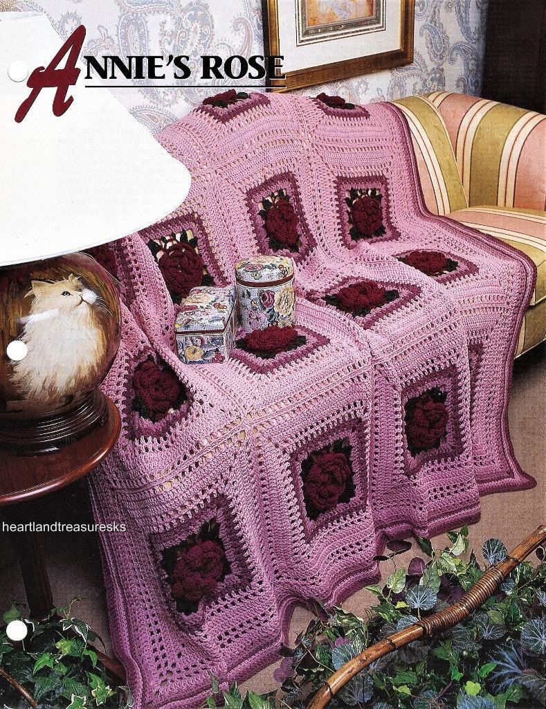 Annie's  Rose   Annie's Attic Crochet Afghan Pattern Page