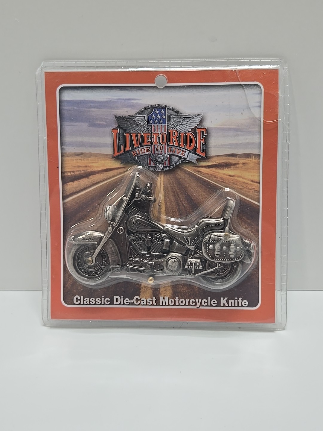 LIVE TO RIDE Die Cast ELECTRA GLIDE Motorcycle Knife Classic Collectible *READ*