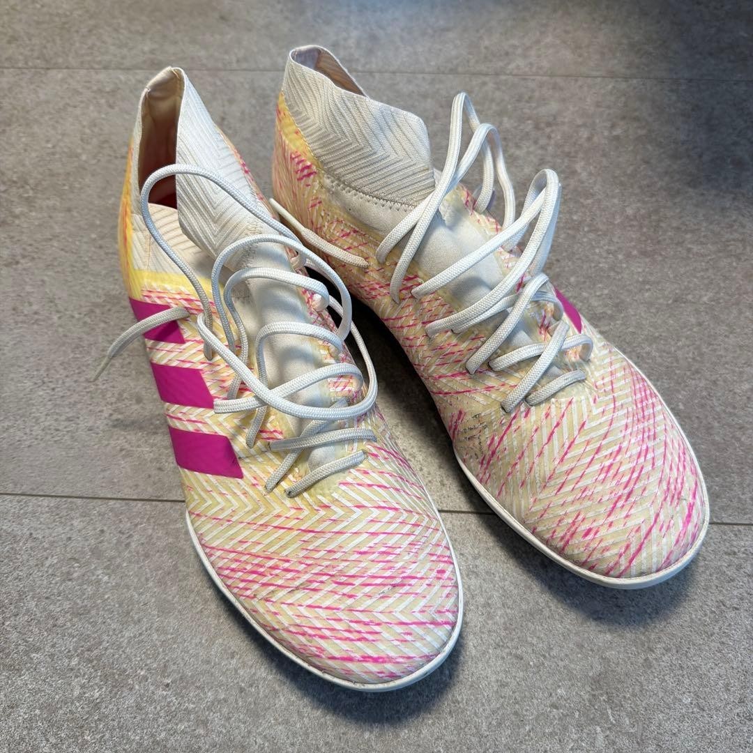 Adidas Nemesis 18.3 TF US 9 UK 8.5 D97984 Soccer/Futsal Shoes White Shock Pink