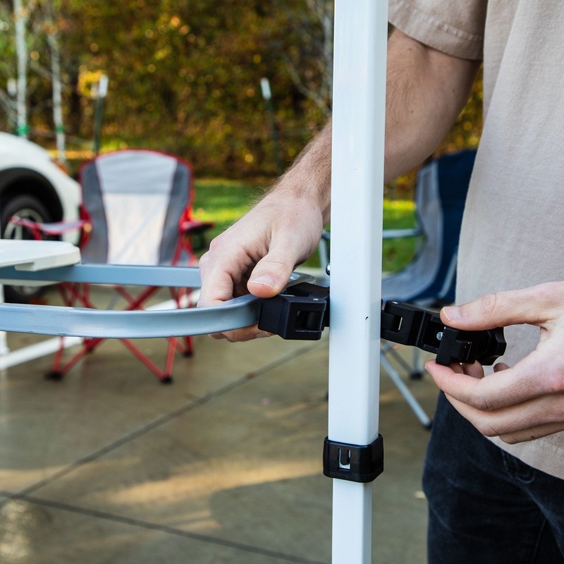 8ft Extendable Tailgate Table Portable Picnic Table W/ Bottle Opener Outdoors US