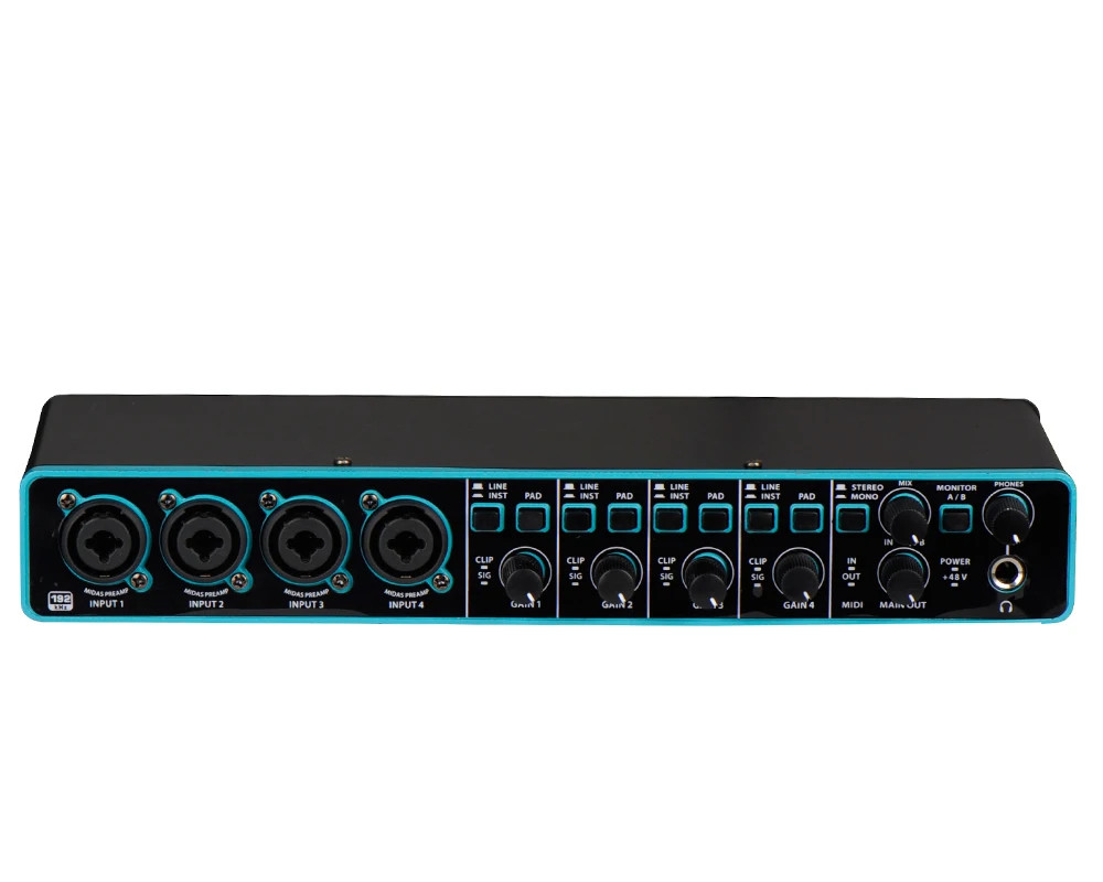 M-4i4 Upgrade 4x4 24-Bit 192 kHz Pc Computer Guitar Microphone Audio Interface