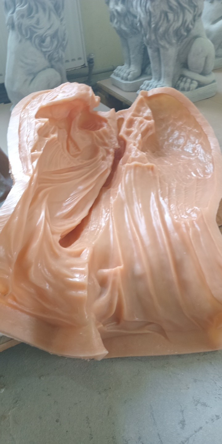 Polyurethane flexible mold with a plastic frame "Angel of Salvation"