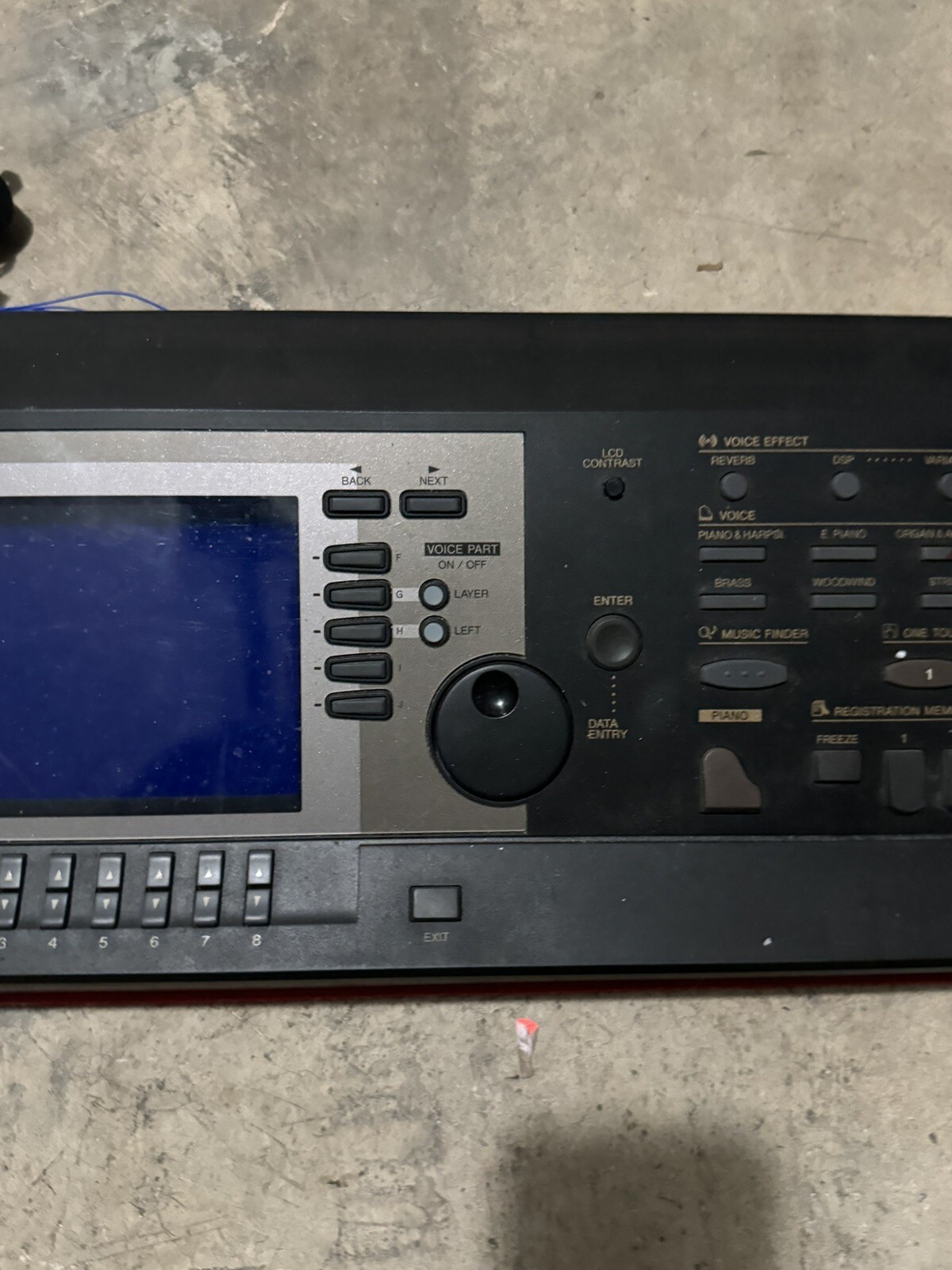 yamaha clavinova CVP-205 control panel