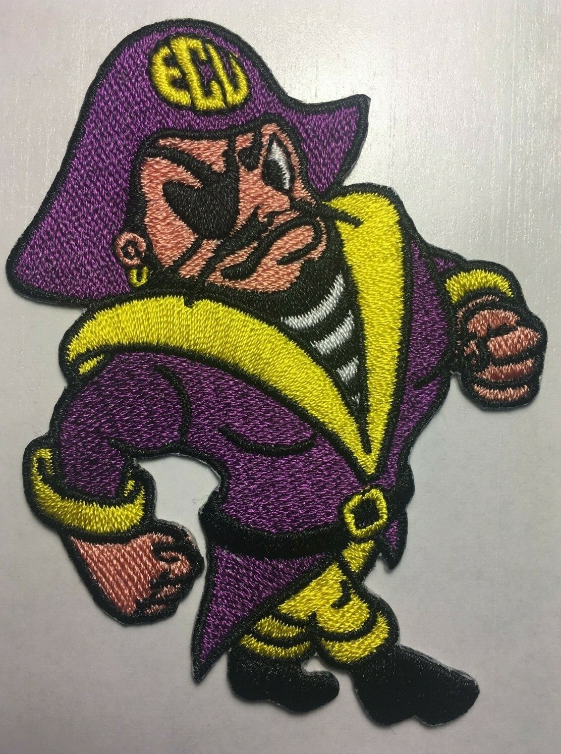 East Carolina patch ECU patch 3.5 inch tall iron-on patch  ECU PIRATES ecu patch