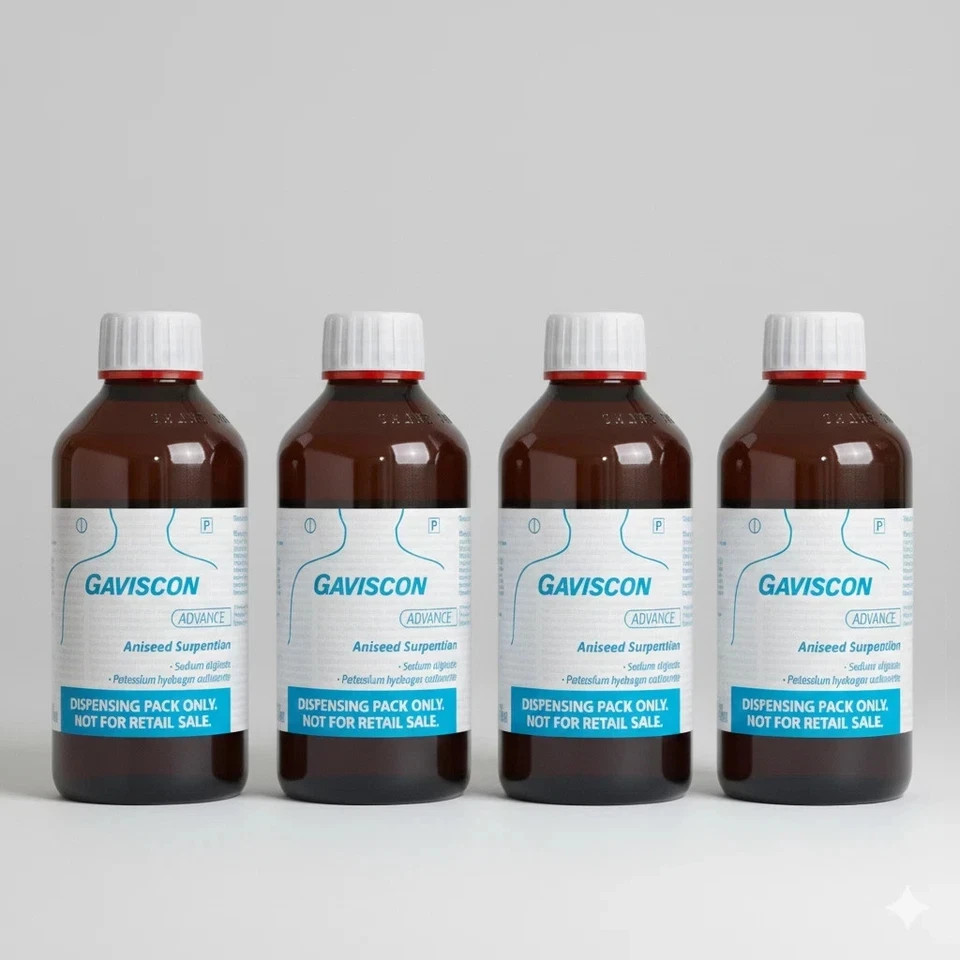 G@vi$con Advance Aniseed - (500ML) - PACK OF 4 - FREE DELIVERY